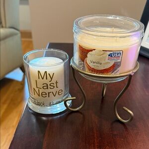 Mainstays Vanilla Candle Set with Holder